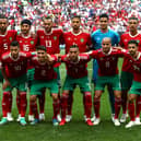Nordin Amrabat, top row, second from left, played in the 2018 World Cup for Morocco