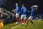 Pompey's Matt Ritchie celebrates his second goal against Middlesbrough. Pic:Jason Brown/ProSportsImages