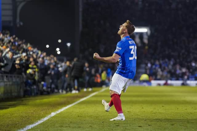 Matt Ritchie celebrates his match-winner against Middlesbrough in Pompey's 2-1 triumph. Picture: Jason Brown/ProSportsImages