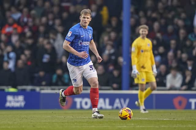 Rob Atkinson revelled in the Fratton Park atmosphere on his Pompey home debut against Middlesbrough. Picture: Jason Brown/ProSportsImages