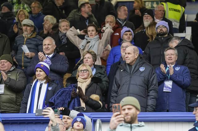 Pompey chairman Michael Eisner and his wife Jane were present at Fratton Park on Saturday for the 2-1 victory over Middlesbrough. Picture: Jason Brown/ProSportsImages