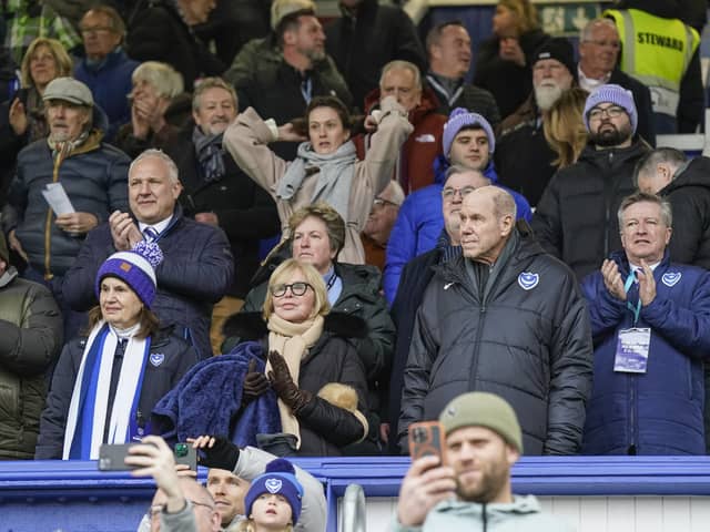Pompey chairman Michael Eisner and his wife Jane were present at Fratton Park on Saturday for the 2-1 victory over Middlesbrough. Picture: Jason Brown/ProSportsImages