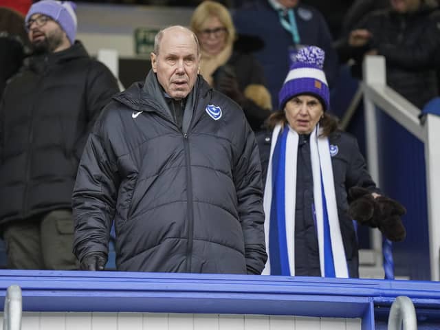 Pompey chairman Michael Eisner during his side's win over Middlesbrough. Pic: Jason Brown/ProSportsImages
