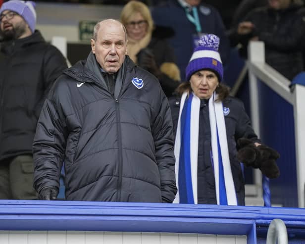 Pompey chairman Michael Eisner during his side's win over Middlesbrough. Pic: Jason Brown/ProSportsImages