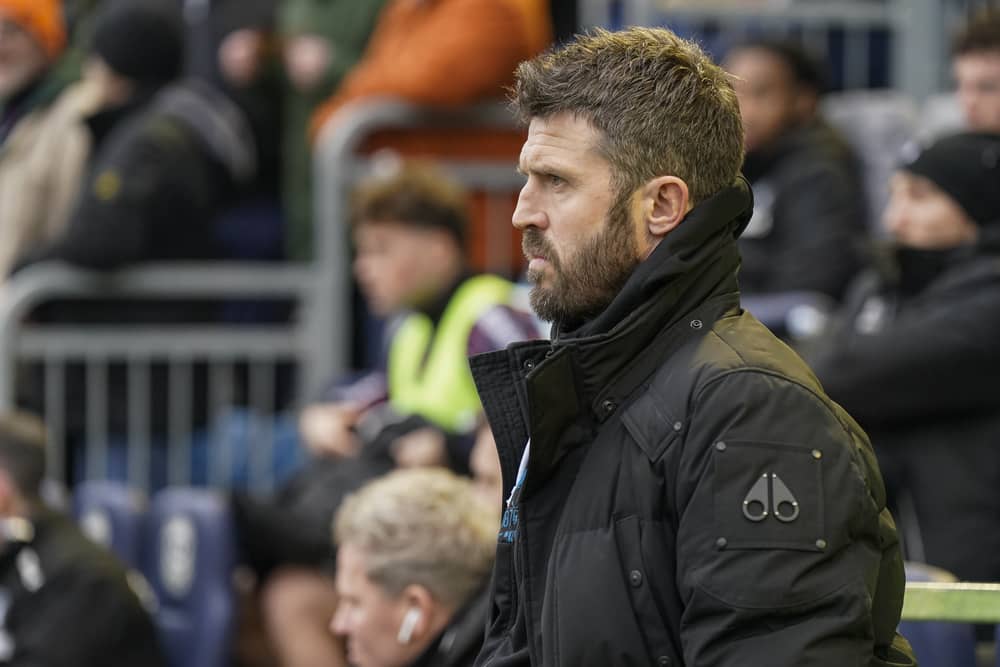 Middlesbrough boss Michael Carrick in his side's defeat at Pompey. Pic: Jason Brown/ProSportsImages