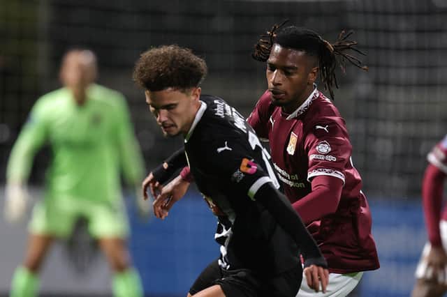 Josh Martin in action for Notts County against Northampton in the Bristol Street Motors Trophy in October. Picture: Pete Norton/Getty Images