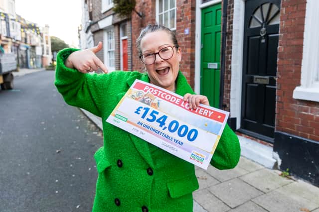 Emma Down won £154,000 on People’s Postcode Lottery