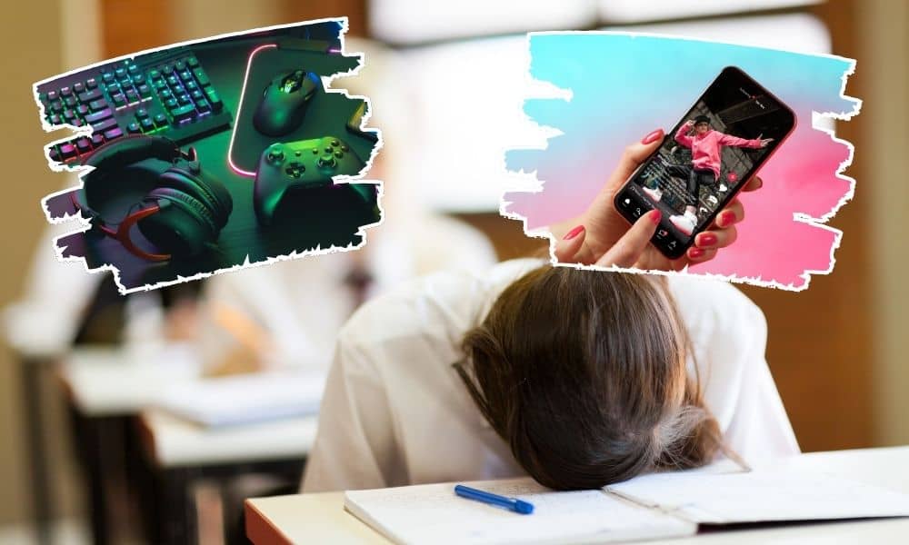 Common red flags include passing up on spending face-to-face time with friends, or secretly staying up late on phones or computers