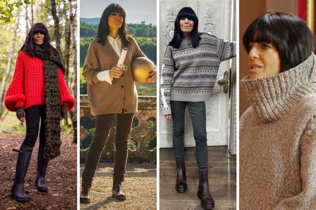 Claudia Winkleman's knitwear on The Traitors is as iconic as the castle location in the Scottish Highlands