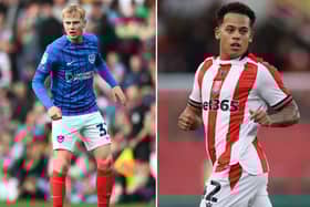 Paddy Lane won't play again for Pompey this season. Million Manhoef is an absentee for Stoke City. 