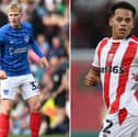 Paddy Lane won't play again for Pompey this season. Million Manhoef is an absentee for Stoke City. 