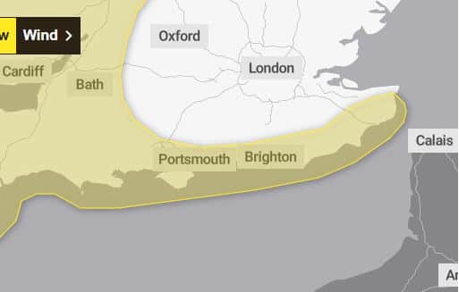 Winds are expected to hit the Portsmouth area on Friday, January 24