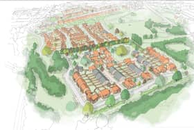 Plans for 60 homes on land at Southwick Road and School Road in Wickham