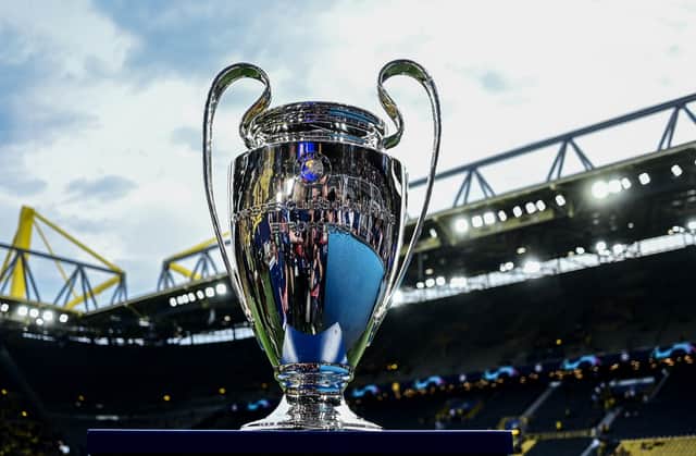 The Champions League trophy
