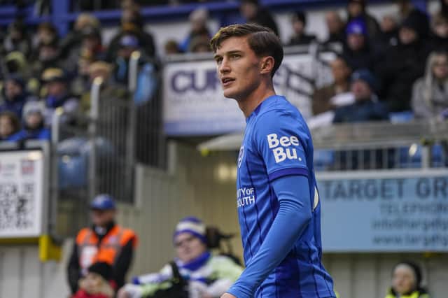 Freddie Potts has made 23 appearances so far for Pompey during his West Ham loan.
