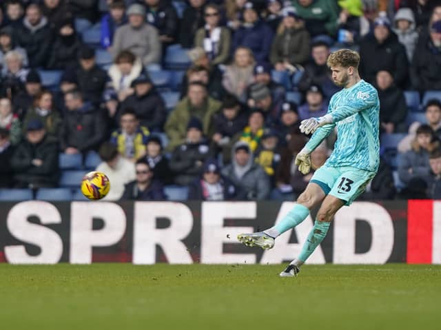 Nicolas Schmid had a match to forget for Pompey in the 5-1 humiliation at West Brom. Picture: Jason Brown/ProSportsImages