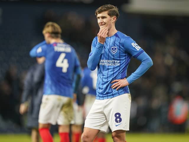 Freddie Potts reflects on Pompey's dismal 5-1 defeat at West Brom. Picture: Jason Brown/ProSportsImages