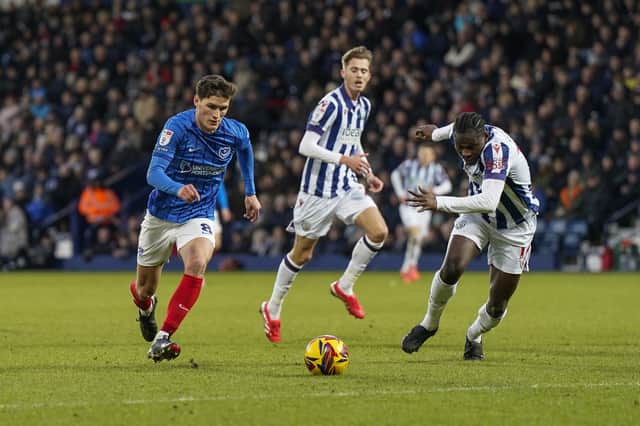 Freddie Potts earned praise from Gaffer For A Day Ryan Honey after an eye-catching appearance as a substitute at West Brom. Picture: Jason Brown/ProSportsImages