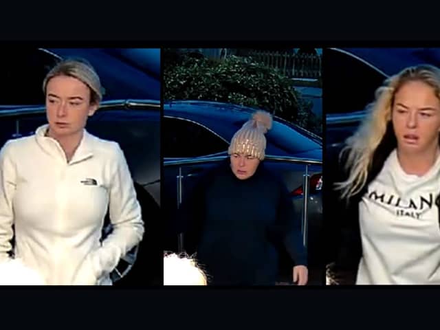 Police have released images of three women they would like to speak in relation to a shoplifting incident back in November.