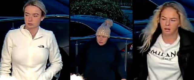 Police have released images of three women they would like to speak in relation to a shoplifting incident back in November.