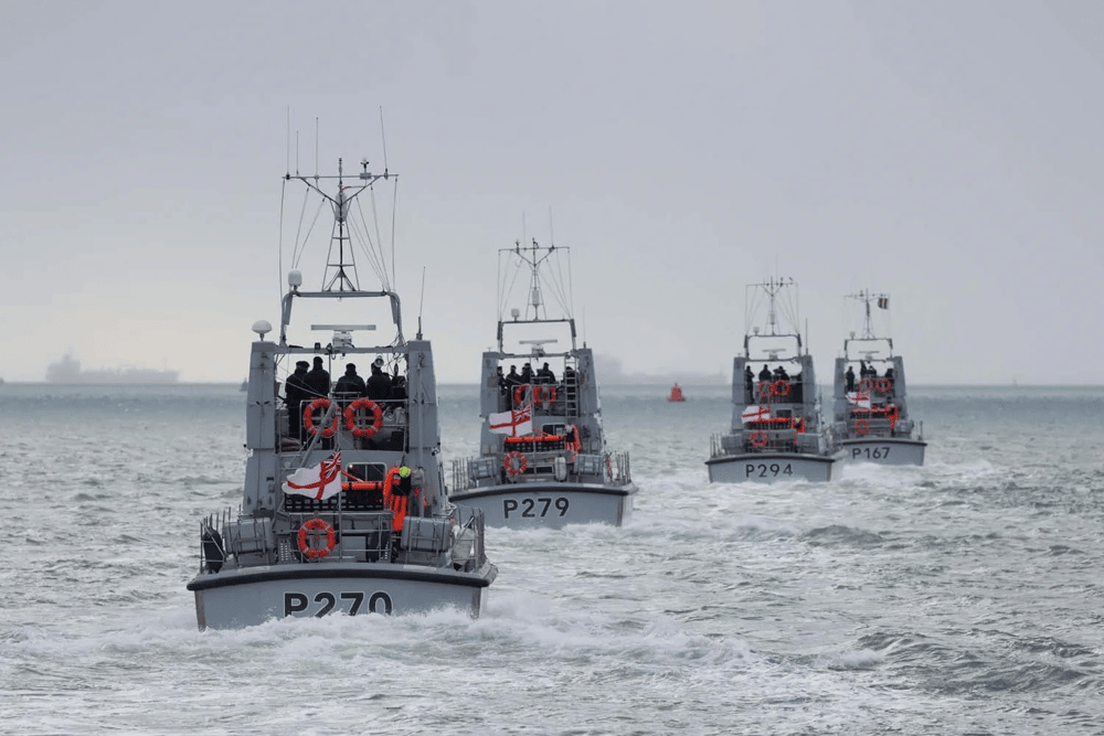 P2000 Royal Navy boats based in Portsmouth - HMS Blazer, Charger, Puncher and Trumpeter - will be deployed to the Arctic Circle as part of Exercise Joint Viking 2025.