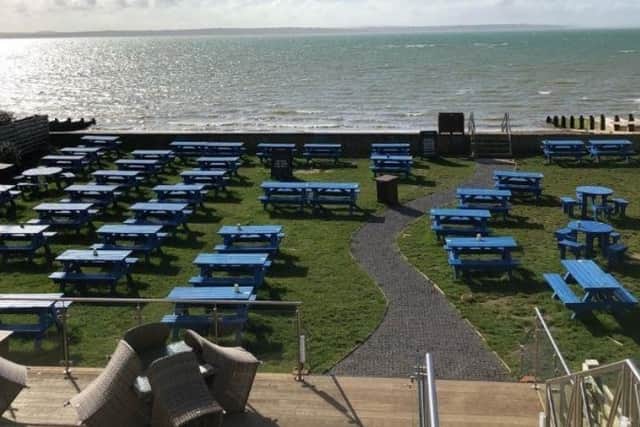 How the beer garden at the pub used to look - and there are hopes it will be brought back to life