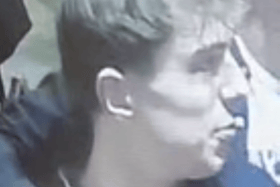 Police are searching for a man after a male was glassed in a Wetherspoon pub.