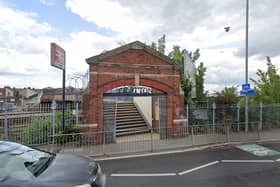 Footbridge linking Fratton Railway Station with Goldsmith Avenue