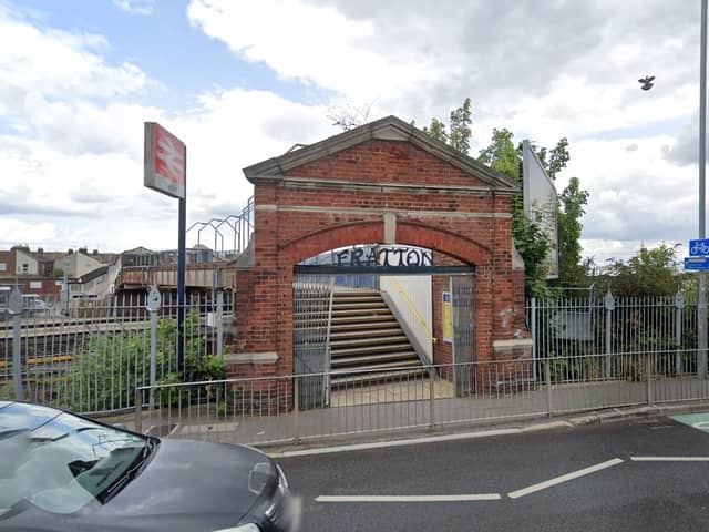 Footbridge linking Fratton Railway Station with Goldsmith Avenue