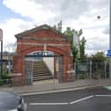 Footbridge linking Fratton Railway Station with Goldsmith Avenue