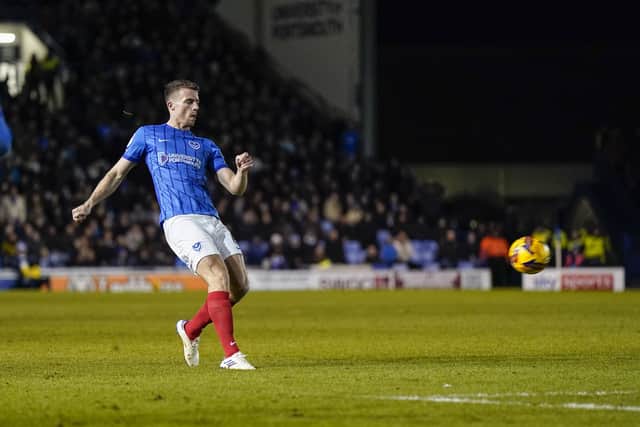 Pompey's Conor Shaughnessy against Millwall. Pic: Jason Brown/ProSportsImages