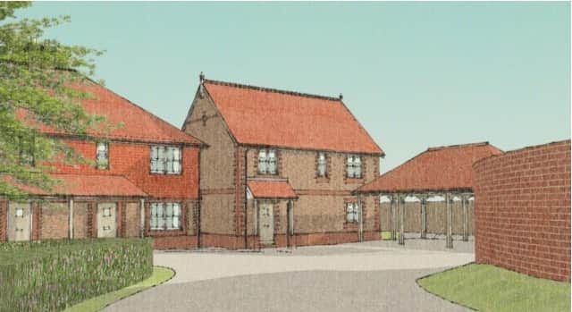 All new homes will have gardens, bin spaces and several car parking spots