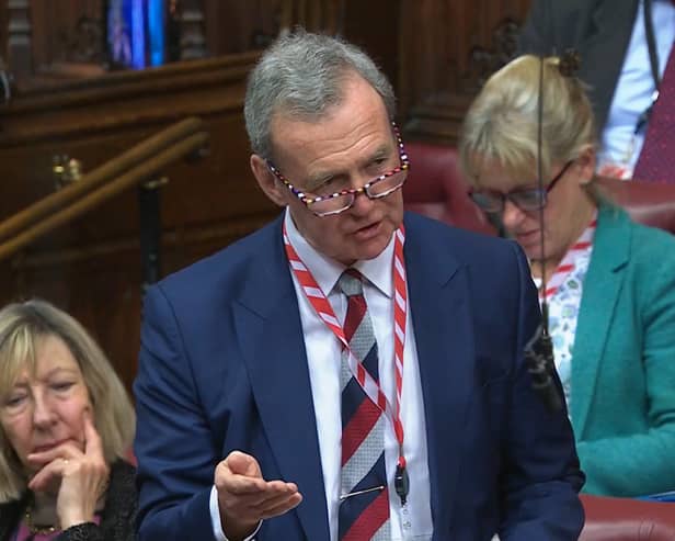 Lord Houghton of Richmond, crossbench peer, said the government was in "complete delusion" over the capabilities of the Royal Navy, Army and RAF during a session in parliament.