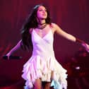 LAS VEGAS, NEVADA - APRIL 03: Olivia Rodrigo performs onstage during the 64th Annual GRAMMY Awards at MGM Grand Garden Arena on April 03, 2022 in Las Vegas, Nevada. (Photo by Rich Fury/Getty Images for The Recording Academy)