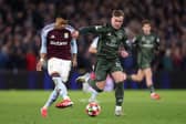 Daniel Cummings in Champions League action for Celtic at Aston Villa on Wednesday night