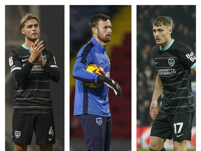The futures of (left to right) Ryley Towler, Will Norris and Owen Moxon are under the spotlight at the transfer window's conclusion. 