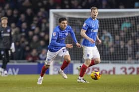 Andre Dozzell has dismissed claims of a penalty against him in Pompey's goalless draw with Burnley. Picture: Jason Brown/ProSportsImages
