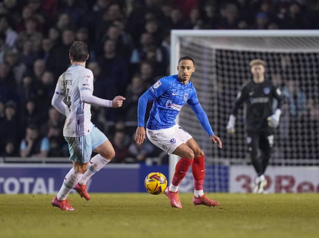 Cohen Bramall revelled in the Fratton Park atmosphere on his Pompey debut against Burnley. Picture: Jason Brown/ProSportsImages