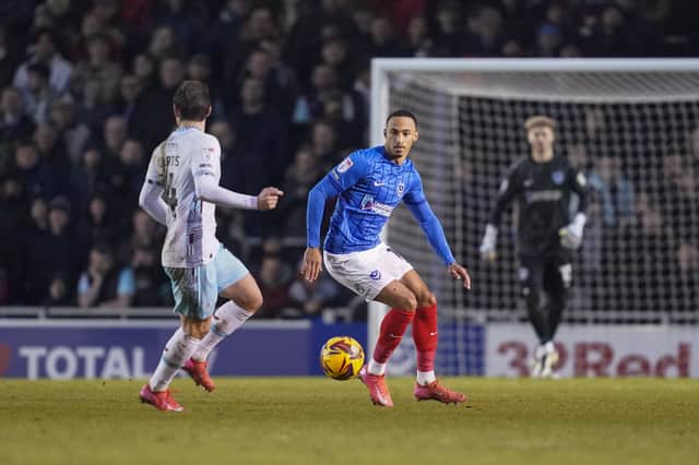 Cohen Bramall on his Pompey debut against Burnley. Picture: Jason Brown/ProSportsImages