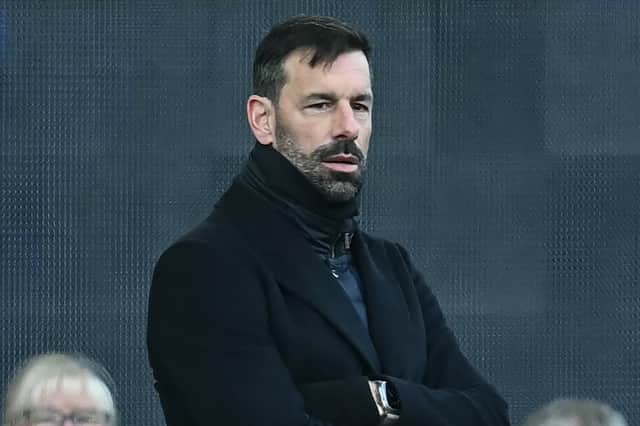 Leicester boss Ruud van Nistelrooy. (Photo by PAUL ELLIS/AFP via Getty Images)