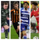 From left to right: Celtic's Daniel Cummings, Hull's Joe Gelhardt, Reading's Harvey Knibbs and Liverpool's Kaide Gordon have all been linked with Pompey in and around the January transfer window.