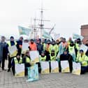 Dockyard workers who work for Serco Maritime were on strike on Monday, February 3, 2025. After being left in dark about the afloat services contract, many of them are scared for their jobs.