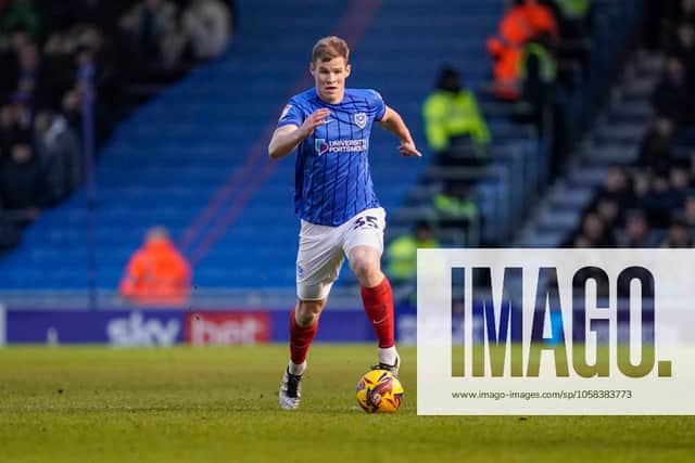 Pompey defender Rob Atkinson, who’s on loan from Bristol City.