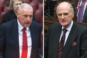 The RAF has been hounded out of university careers jobs fairs, with one of the ministers branding the decision as an "absolutely disgraceful". Pictured: Lord Coaker and Lord Stirrup.