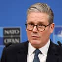 Prime Minister Sir Keir Starmer has called for greater EU operation to combat Russia. Pictured is the politician speaking at a press conference with NATO Secretary General Mark Rutte at NATO Headquarters in Brussels, Belgium. Picture date: Monday February 3, 2025. Pictured: Omar Havana/PA Wire