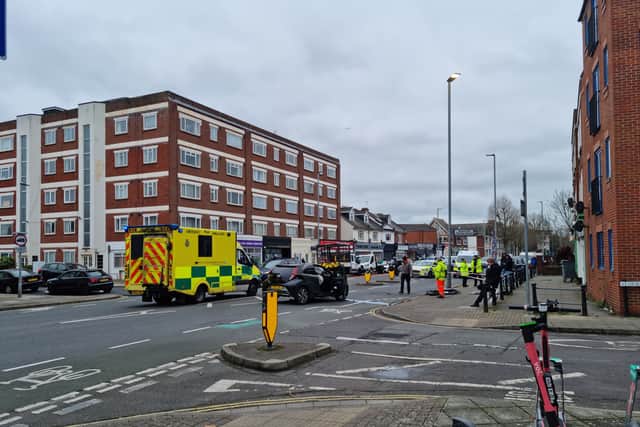 Serious London Road crash on Saturday February 1