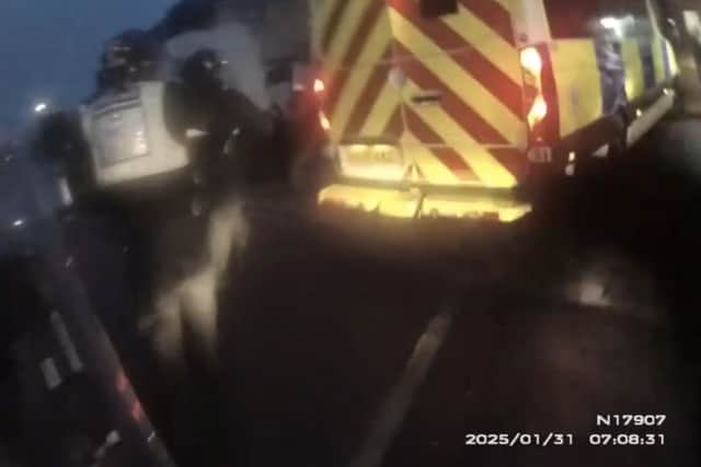 The police have released footage of officers conducting a raid at a property in St Vincent Road, Gosport,  in a bid to 'disrupt drug dealing networks in the town.' 
As a result a 19-year-old man from Gosport was arrested on suspicion of being concerned in the supply of Class A and Class B drugs, and a 17-year-old girl from Gosport was arrested on suspicion of possession of cannabis and assaulting an emergency worker.