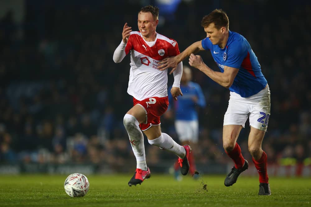 Cauley Woodrow (L) has left Pompey's relegation rivalsLuton Town to join Blackburn Rovers on loan. Pompey host Blackburn on March 29.
