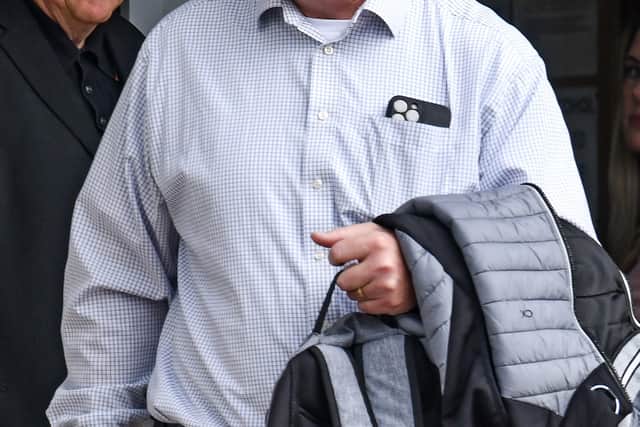PC Tim Bradshaw outside Portsmouth Magistrates Court