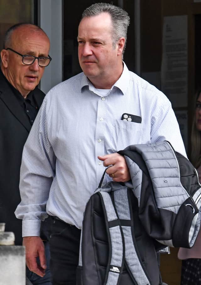 PC Tim Bradshaw outside Portsmouth Magistrates Court